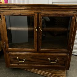 Tv Stand With Drawer Swivels To Accommodate Viewing 