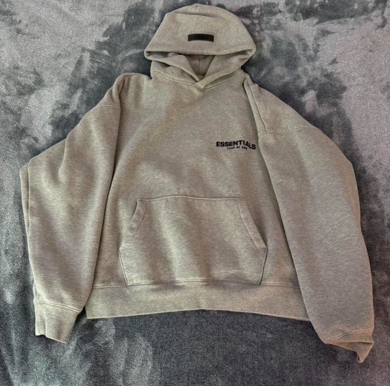 ESSENTIALS DARK OATMEAL HOODIE