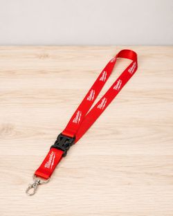 Milwaukee Red Logo Lanyard with Metal Clip – New