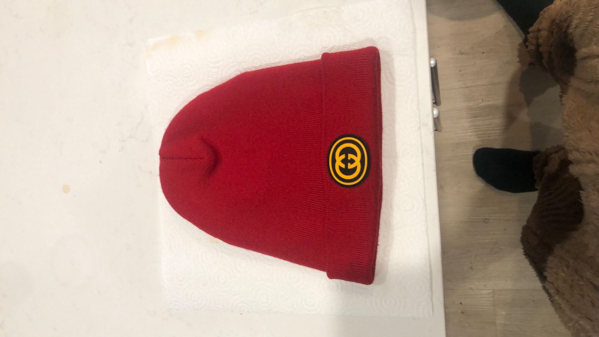 Gucci Beanie NY Yankees Logo 