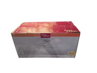 Home Impressions 42 In. White Ceiling Fan with Light Kit TS-42-023 Home