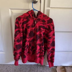 bape zip up hoodie