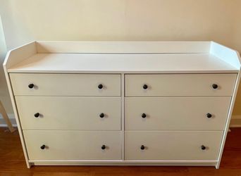 IKEA Hauga 6 drawer white dresser -DELIVERY AVAILABLE