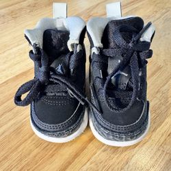 Black Toddler Shoes – Jordan Spizikes BT - Size 3c 