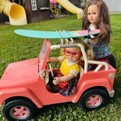 $30 Generation Dolls And Jeep 