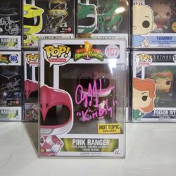 Funko Power Rangers Pink Signed