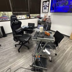 L Shape Office Desk With 3 Tower