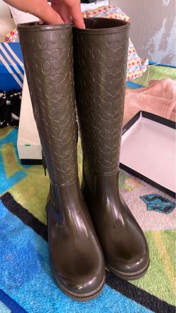 Coach rain boots