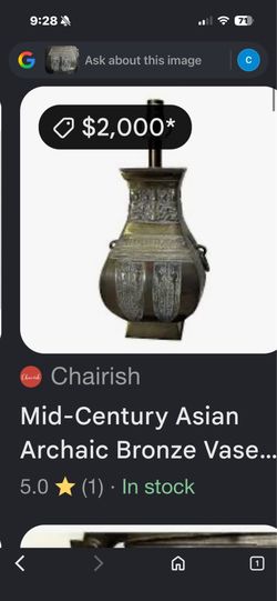 bronze vase lamp