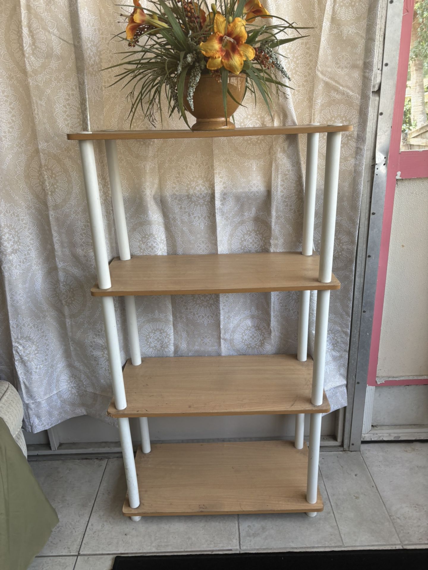 wooden shelf