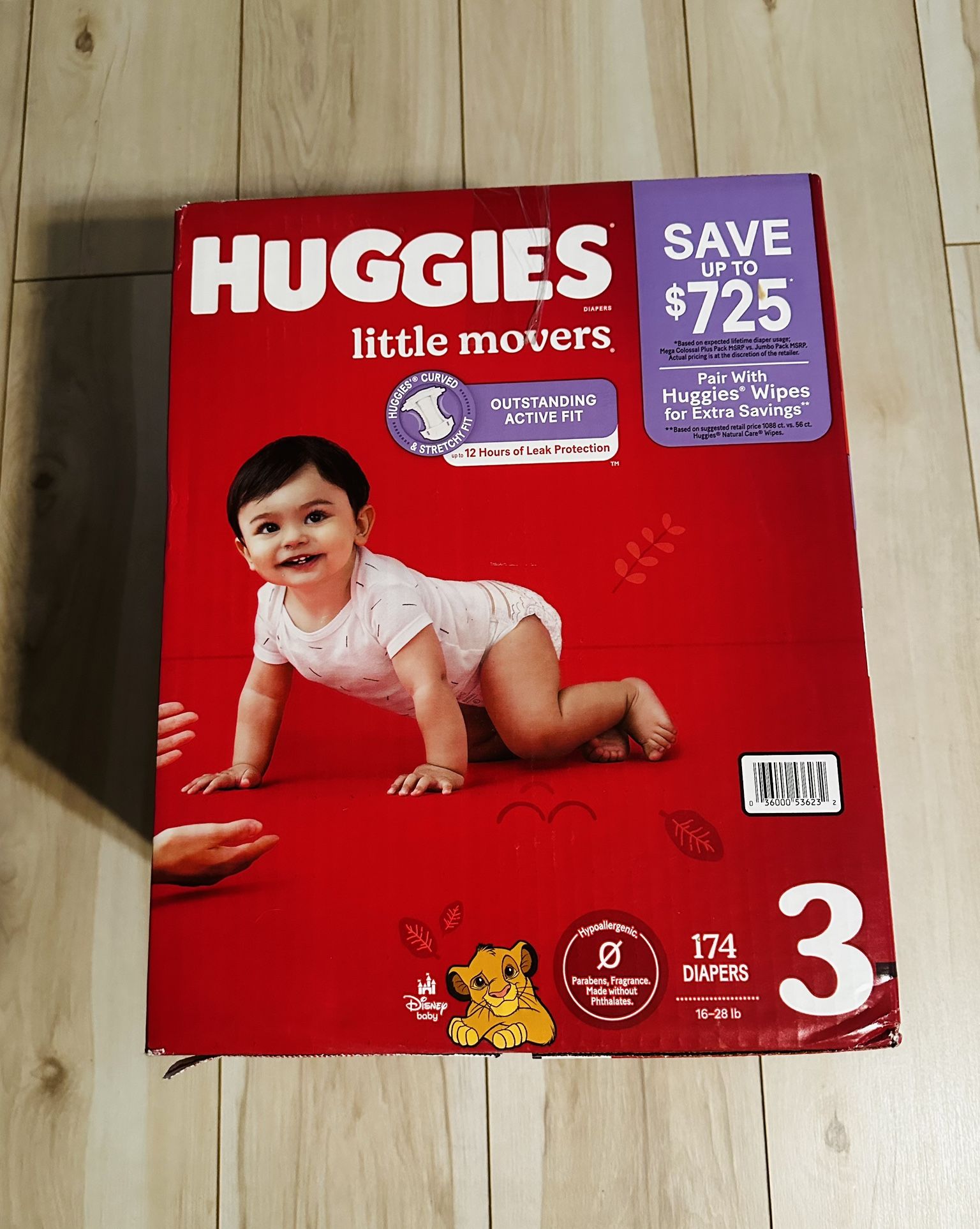Huggies Size 3 - 174 ct baby diapers 