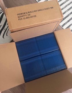 NEW 200 Slim 7mm Single-Disc Blu-Ray DVD BluRay Jewel Movie Disc Cases