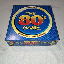 The 80's Game Board Game In Excellent New Condition (Is Complete Nothing Missing)