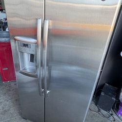 Ge Refrigerator Side By Side Stainless Steel Counter Depth 