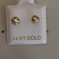 Aretes De Oro 14k