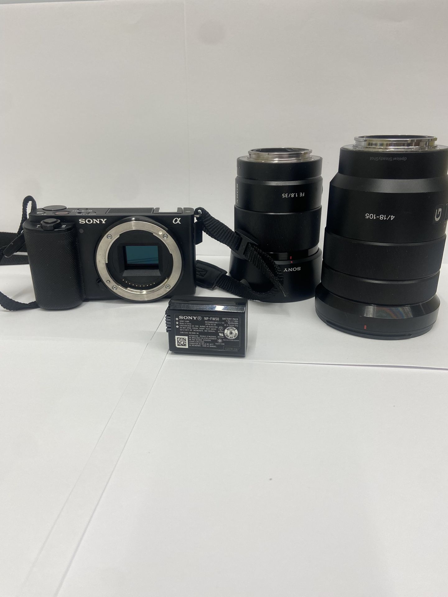 Sony - Alpha ZV-E10 Kit Mirrorless Vlog Camera with 2lenses