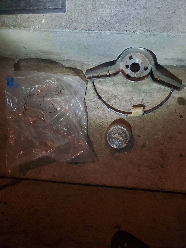 65 Impala Steering Wheel Insert And Horn Button Original