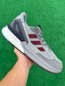 ADIDAS ZEBZED SUPER BOOST “GREY / BURGUNDY” (Size 12, Men’s)