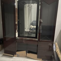 Wall China Cabinet Almost Brand New
