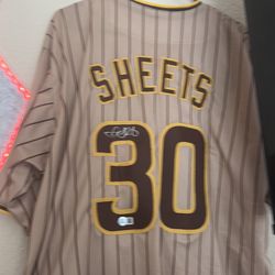 Signed gavin sheets Jersey