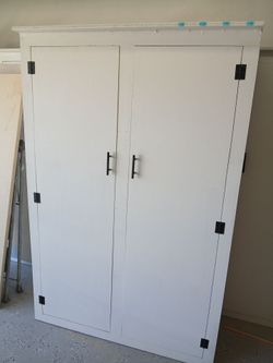 New Garage- laundry cabinet