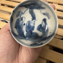 Chinese blue and white porcelain plate
