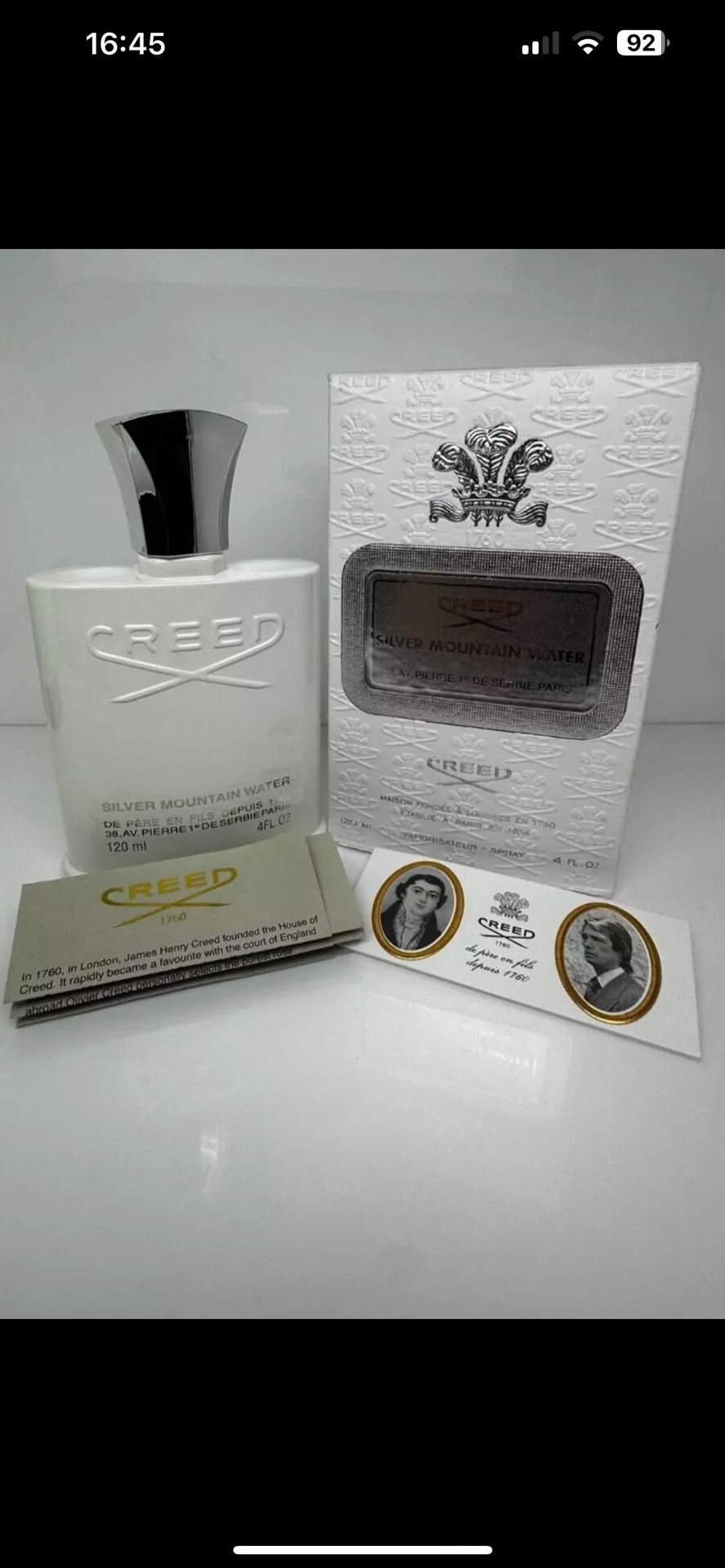Creed Silver Mountain Water 4oz Men's Eau de Parfum