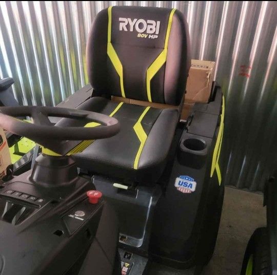 RYOBI
80V HP Brushless 42 in. Battery Electric Cordless Riding Lawn Tractor