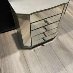 Vintage Mirrored jewelry Box Armoire 