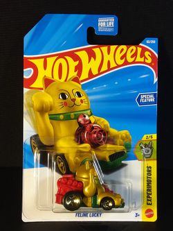 Hot Wheels Feline Lucky Gold Colored 