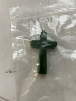 Real green, jade cross