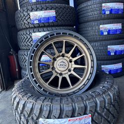 LT 265/70/17 Atlander MT And New Lock Rims Toyota Tacoma 4Runner Chevy Gmc Sierra