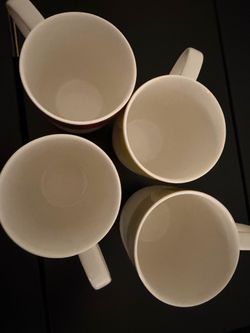 Set of 4 Ceramic Coffee Mugs