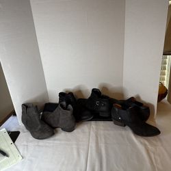 Lot Of 3 Pair Womens Size 6 Low Ankle Style Boots. Soda. Yuu, Dolce Vita.