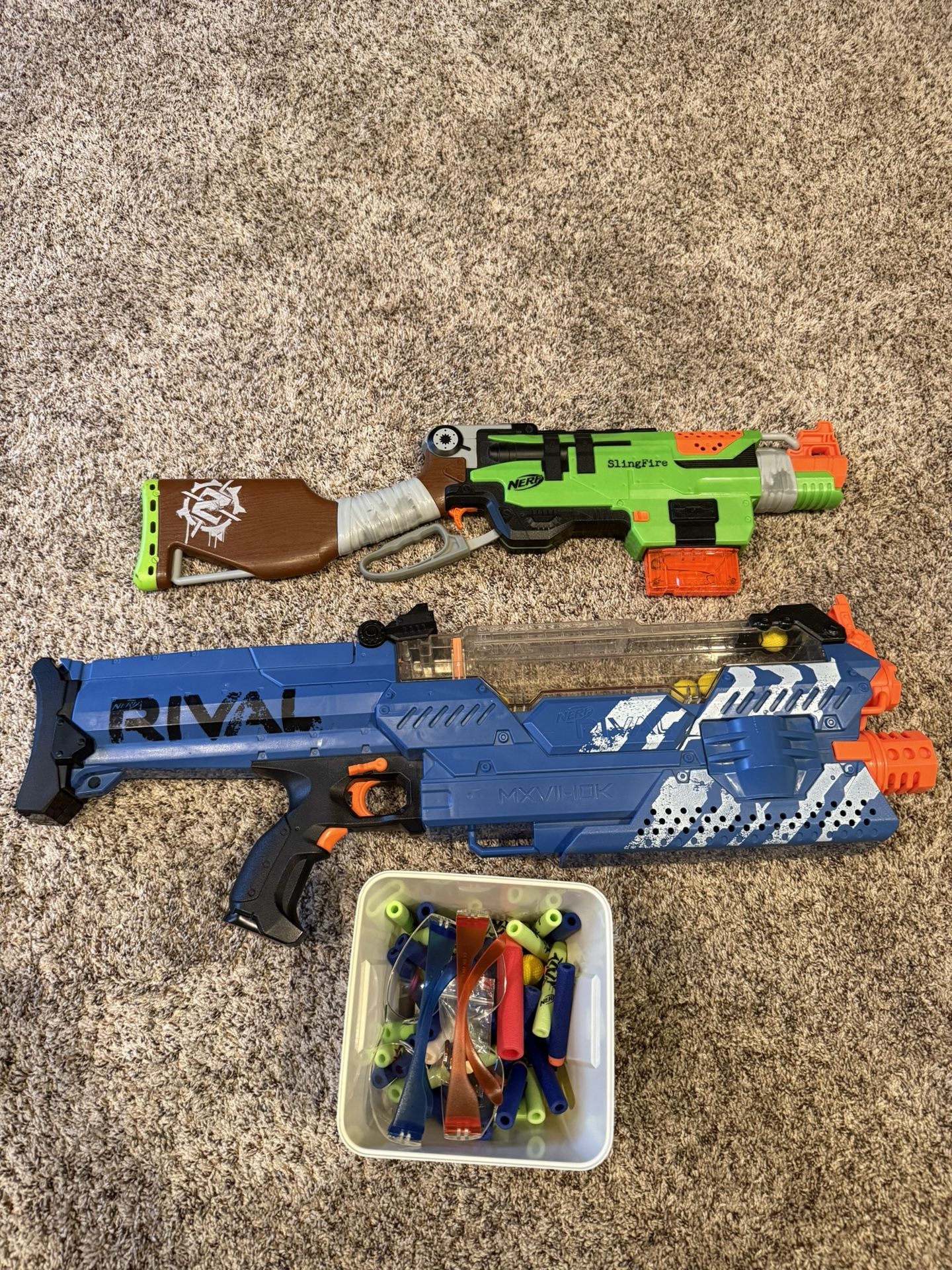 Nerf Guns (Rival Nemesis and Zombie Striker)