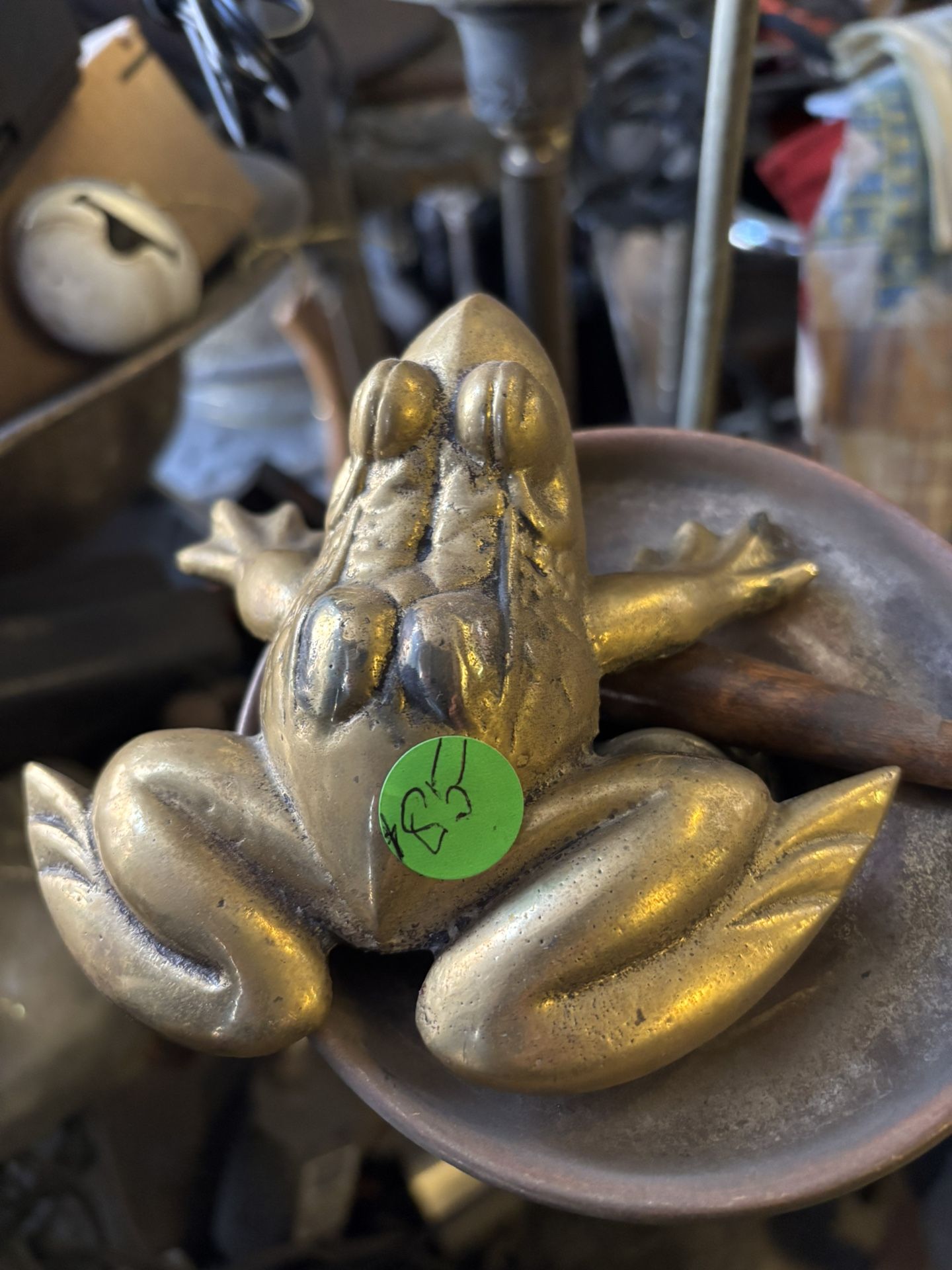 Solid Bronze Frog
