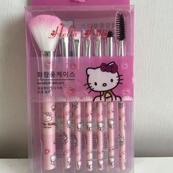 Hello kitty makeup brushes