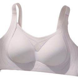  M size Women's Wireless Push-Up Bra, Seamless Mesh Bralette, Adjustable Straps, Everyday Comfort
