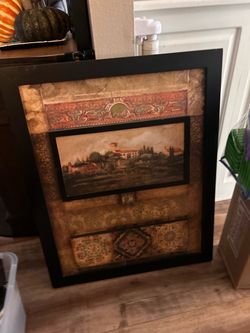 Framed Tuscan Villa Wall Art Print
