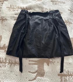 Free people leather skirt