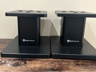 Rockville 2x studio speaker stands like new sturdy!