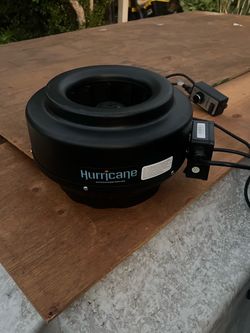 Hurricane 10" inline fan with speed control
