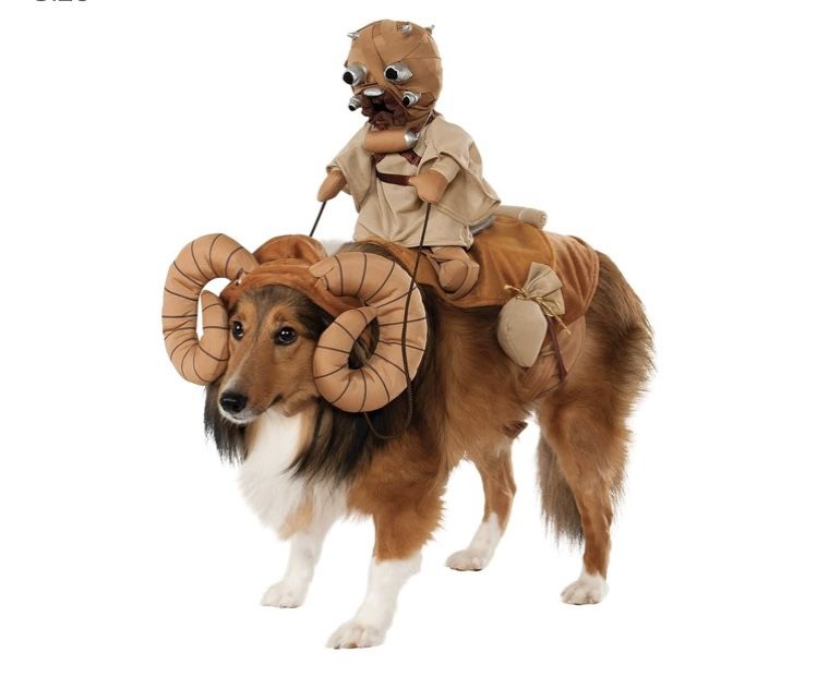 Star Wars Bantha Rider Pet Costume Star Wars Vansa Rider Pet Costume Halloween Size: One-Size