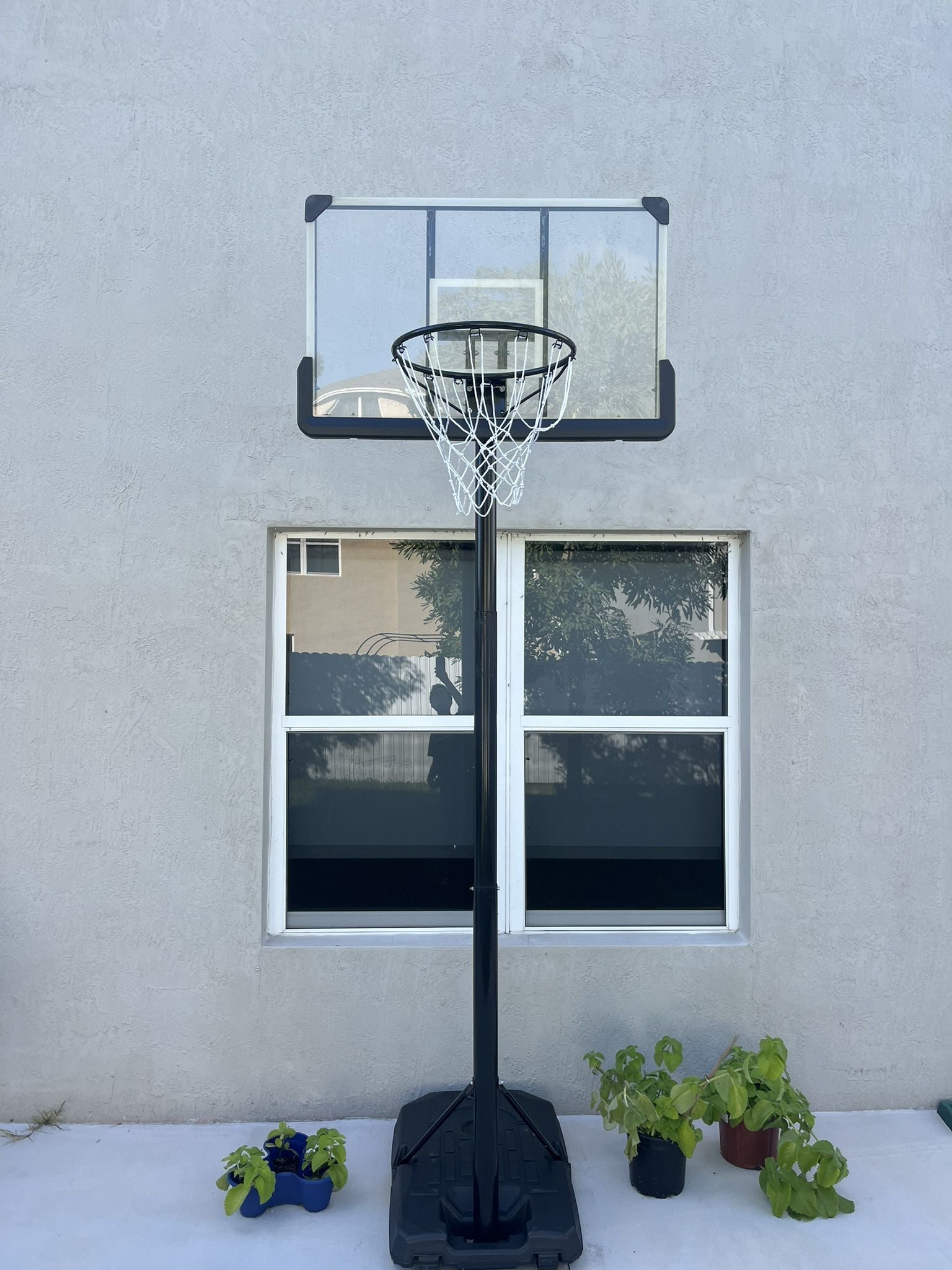 MaxKare Portable Basketball Hoop & Goal Basketball System Basketball Equipment Height Adjustable 7 Ft. 6 In. – 10 Ft. with 44 In. Indoor Outdoor