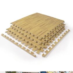 Shatex
24 in. x 24 in. x 0.47 in. Light Wood Grain EVA Interlocking Foam Floor Mat for Exercise, Protect Flooring