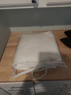 White  Floral Tablecloth