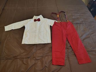 Boys Size 5 Christmas Outfit