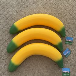 Squeeezy Banana Lot Of 3 