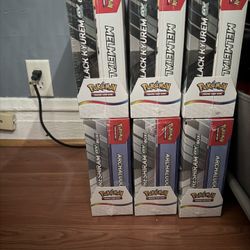 Pokemon black kyurem ex and melmetal ex box/ reshiram ex and archaludon ex box