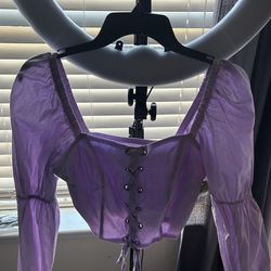 Love lavender cropped top. NWT. Size M